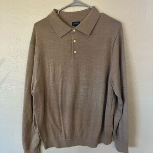 J. Crew Tan Collared Sweater